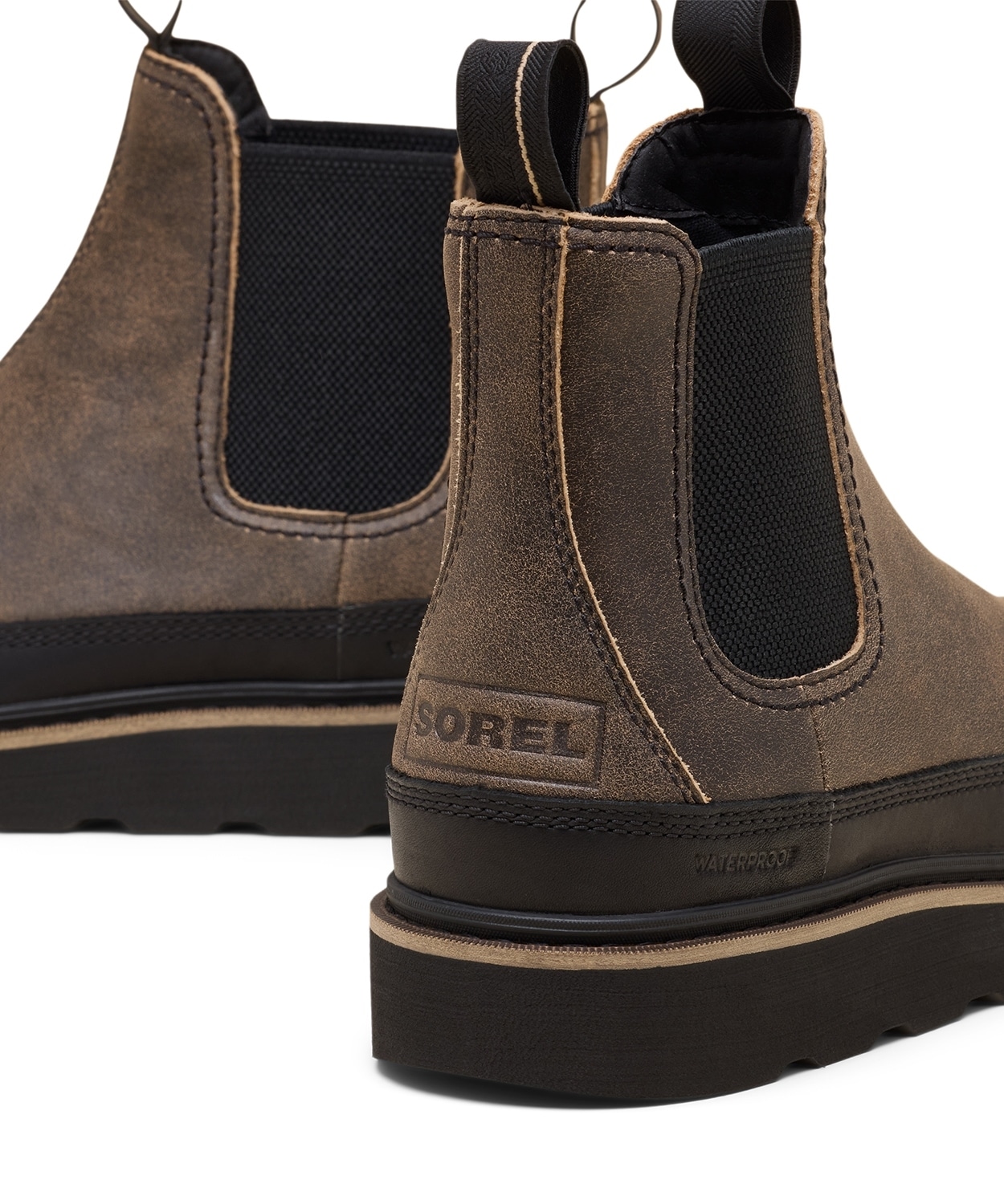 スラブタウン62 チェルシーウォータープルーフ(25 Canoe Black)│SOREL