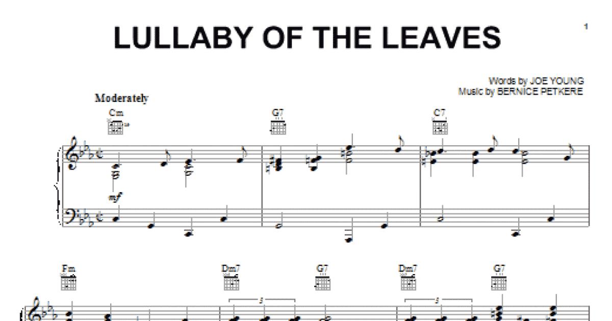 Lullaby Of The Leaves (Piano, Vocal & Guitar Chords (Right-Hand