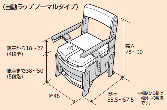 安寿 家具調トイレ セレクトR 自動ラップノーマルタイプ 標準・ソフト