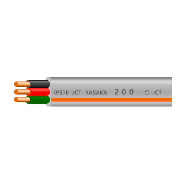 VVF 3C X 2.0mm 200V用(黒・赤・緑) 100m巻: 電線・ケーブル - 蛙屋