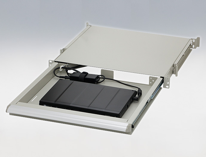 1U引き出しユニット RENL シリーズ RENL-04-450EN1｜19インチラック