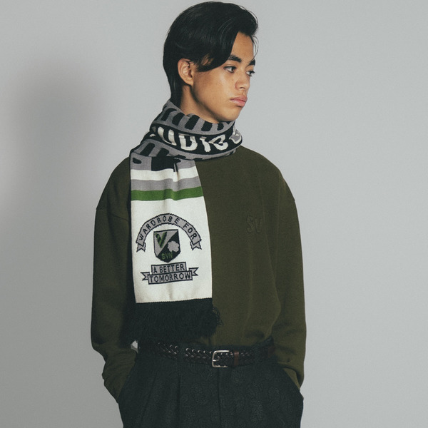 Emblem Knit Muffler | STUDIO SEVEN (スタジオ セブン)