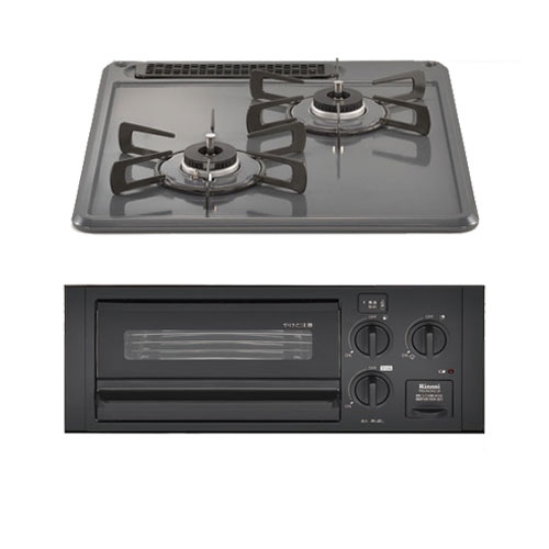 クリナップ グリル付2口ガスビルトインコンロ 45cmビルトインコンロ