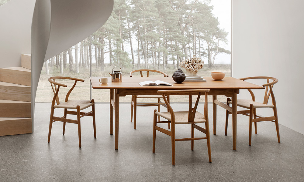 CH327 ダイニングテーブル 190×95cm / チーク材 / オーク材 オイル