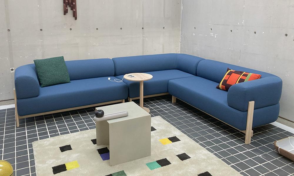 エレファントソファ シェーズロング 右肘 / ペールナチュラルKarimoku