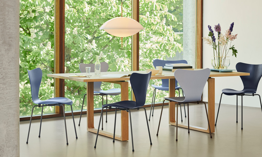 セブンチェア 3107 / ナチュラルウッド ビーチ / クローム脚FRITZ