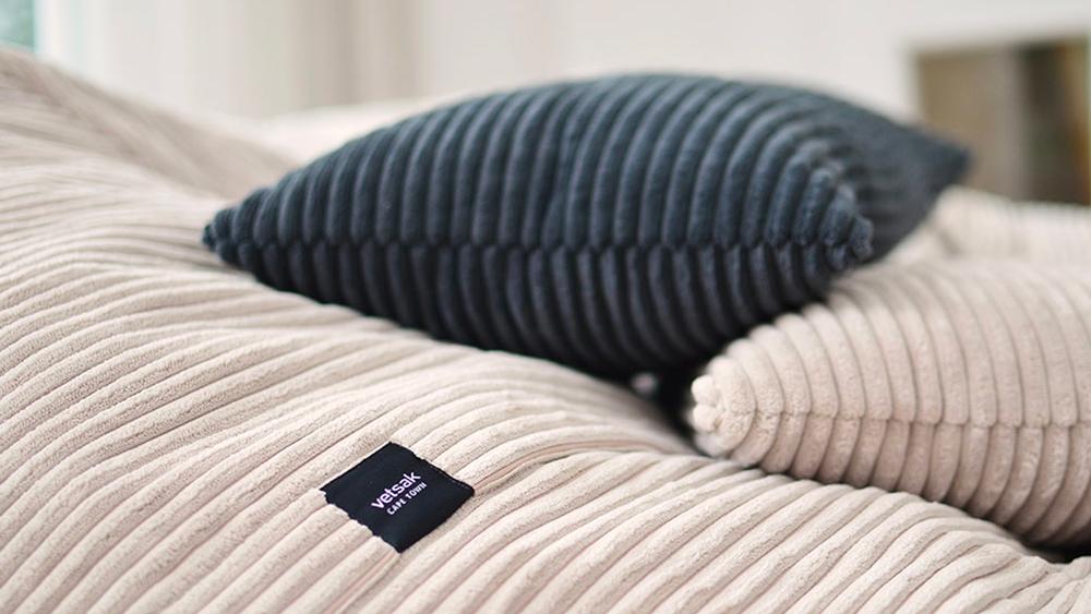 フェットサックL / ベルベット ダークグレーvetsak（フェットサック