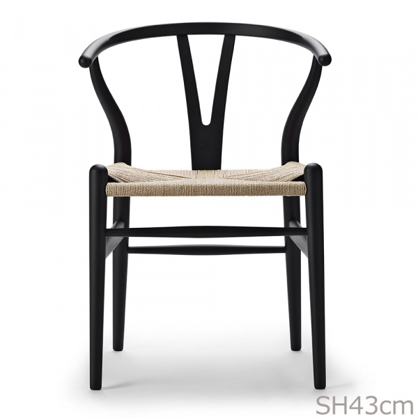 Yチェア CH24 SH43cm SOFT / ブラック 日本サイズCarl Hansen & Son