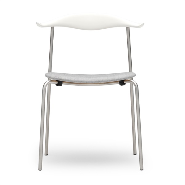 CH88P チェア / ビーチ材 ホワイト塗装仕上げ Canvas2124 ステンレス脚