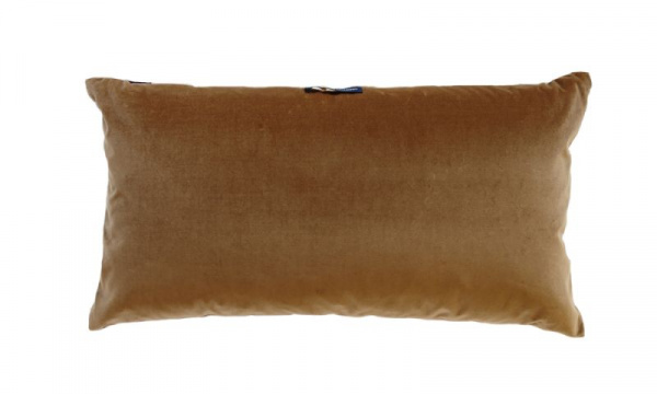 ベルベットクッション ネリー 40×60cm / キャメル×オーバジーン 【在庫