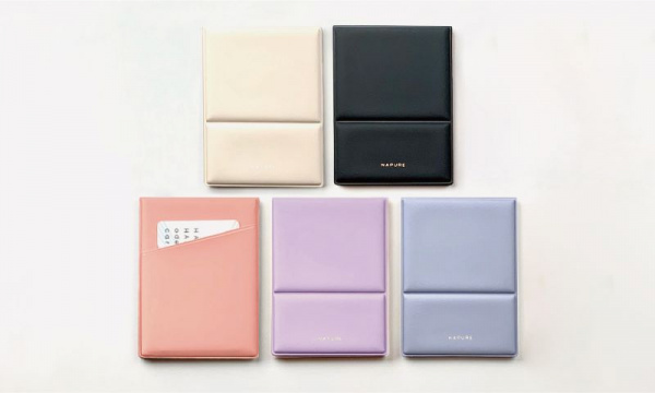 ナピュア フォールディングミラーS / サーモンピンクHORIUCHI MIRROR