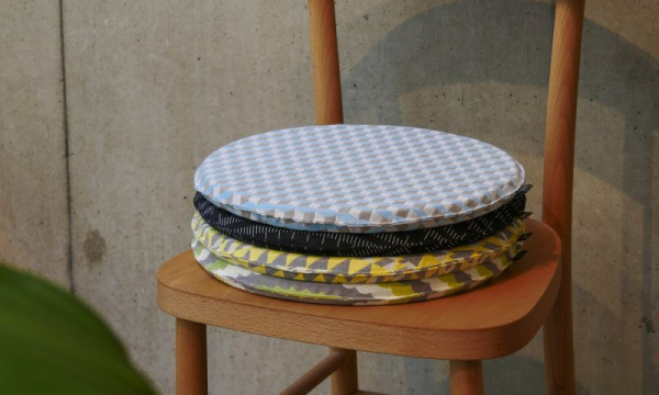 シートクッション デザインチェアクッション ラウンド35cm