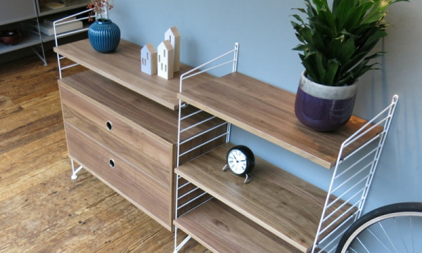 チェスト W78×D30×H42cm / ウォルナットString Furniture（ストリング