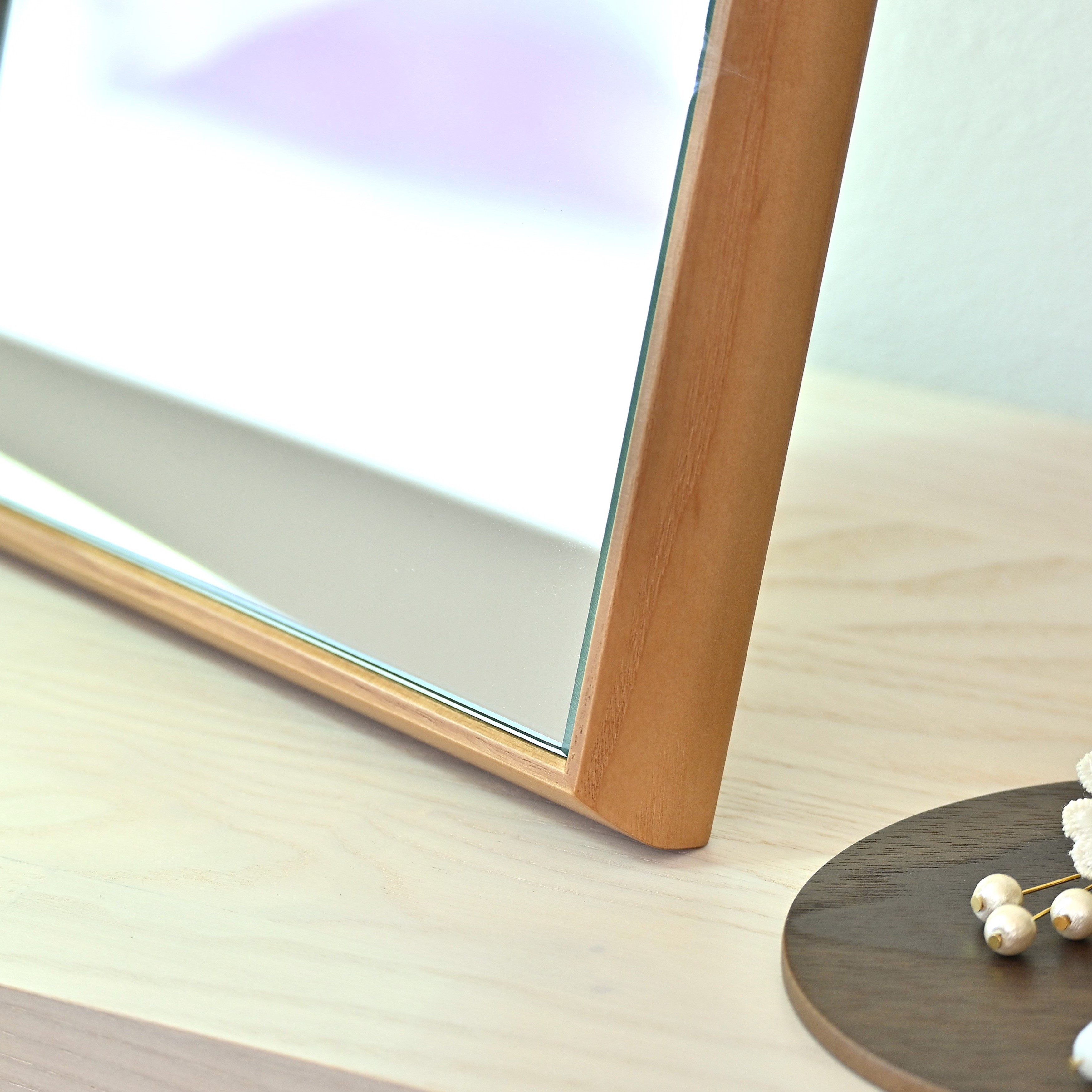 16cm×20cm Ciel シエル 卓上ミラー 鏡 日本製 ナチュラル ギフト