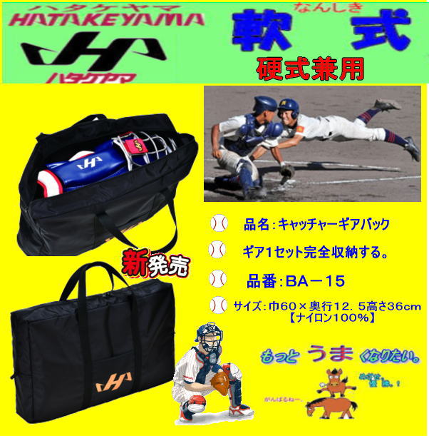 センスポ】ハタケヤマ硬式キャッチャー防具3点セット 高校野球対応