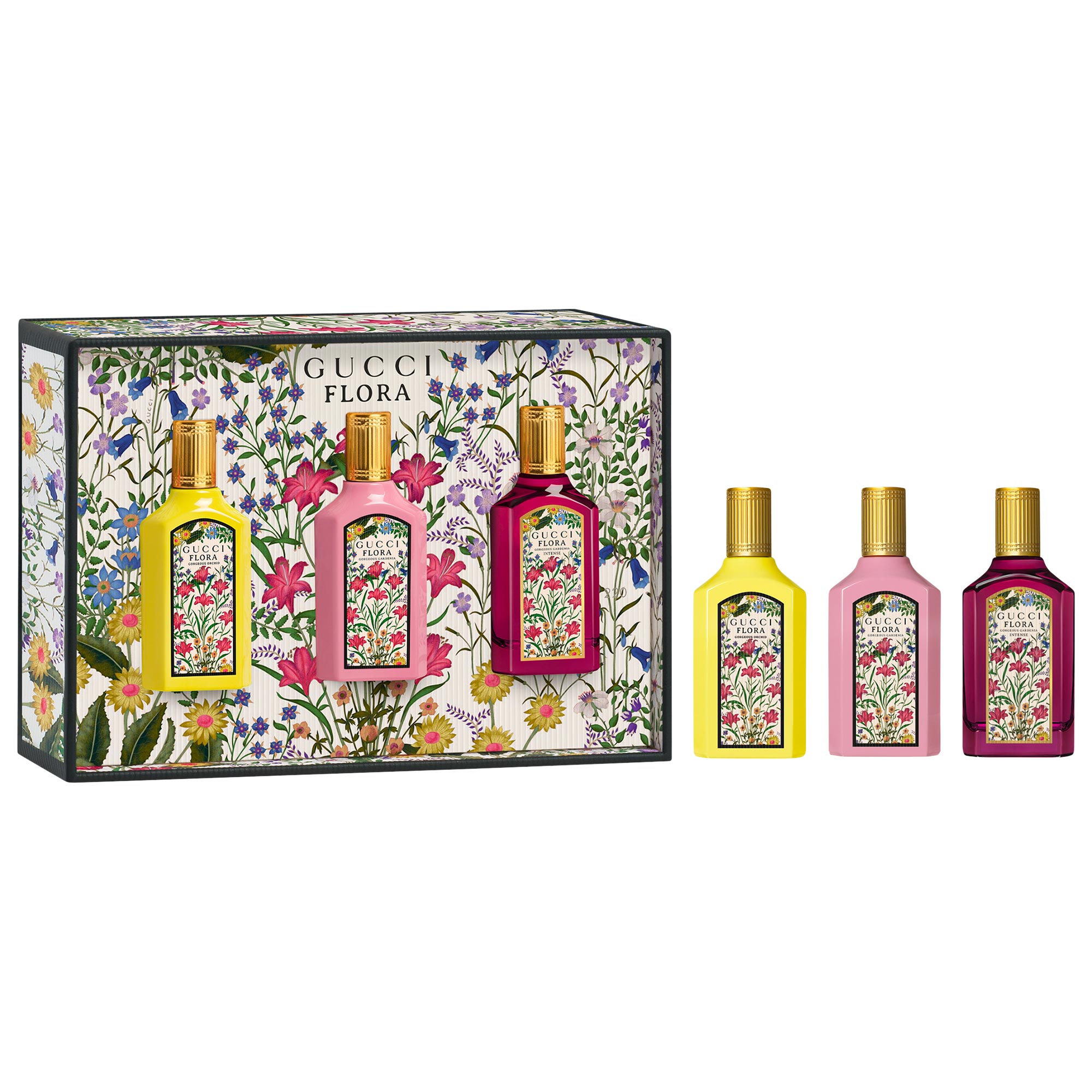 Mini Flora Gorgeous Collection Perfume Sampler Gift Set - Gucci