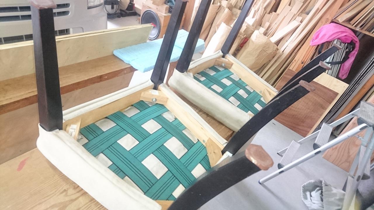 IKEAのダイニングチェアー HENRIKSDALのへたり修理 その2 - 澤崎工務