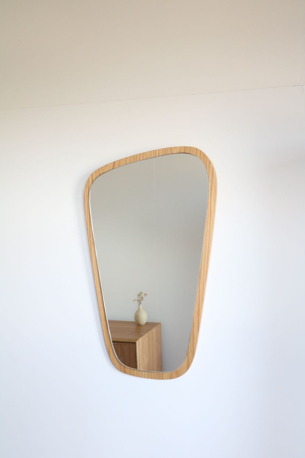 WALL MIRROR[RO-011〈OAK〉] | 北欧家具・オーダー家具なら【SAC WORKS】