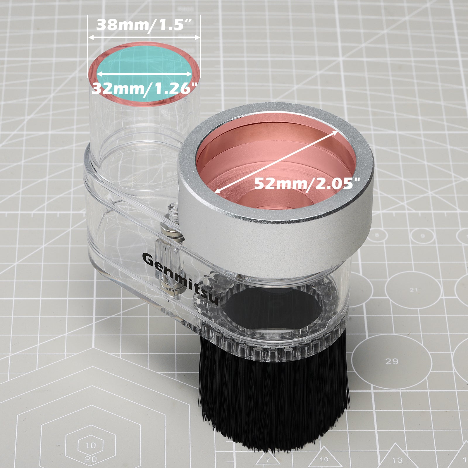 Genmitsu Φ52mm CNC Dust Boot ABS Aluminum Dust Shoe For 300-500W