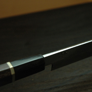 柳刃包丁 本焼 9寸～尺2 黒檀鞘付 【包丁の＠堺英】