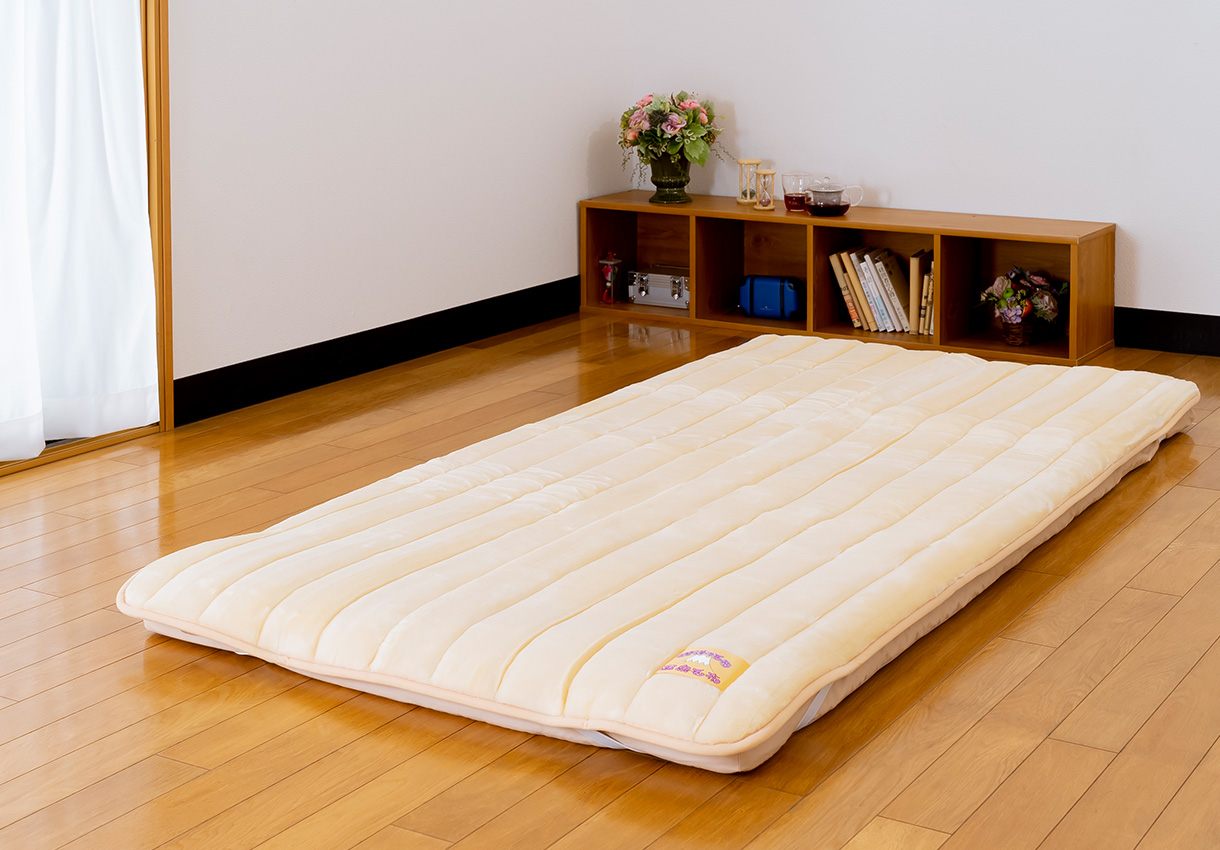 本麻100％ポコポコキルトパッド｜敷布団・羽毛布団・掛け布団・布団