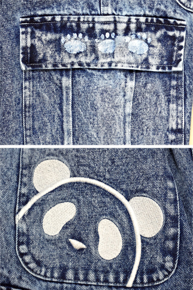 熊猫謹製ケミカルデニムワイドパンツ PANDIESTA JAPAN 575951 パンディ