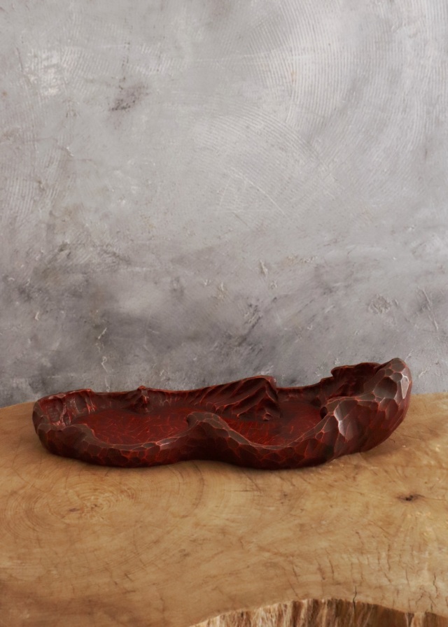 讃岐彫り茶盤 茶器 煎茶 盆栽台 木製盆 木工芸 民藝 彫刻 茶器 煎茶