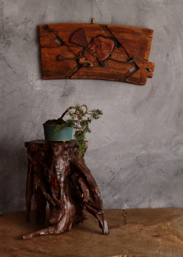 古木花台 珪化木 花台 根瘤 古玩 古材 盆栽台 飾り台 Antique Sam's