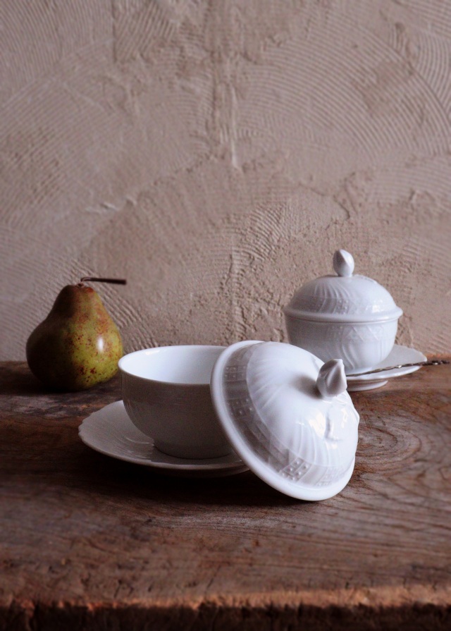 フッチェンロイター ドレスデンホワイト シュガーポット HUTSCHENREUTHER