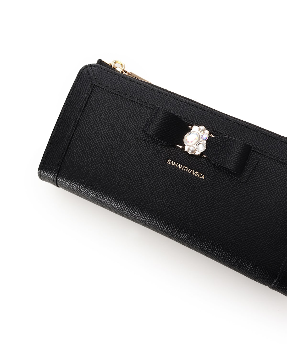 ジュエルリボン長財布(FREE ブラック): SAMANTHAVEGAサマンサタバサ