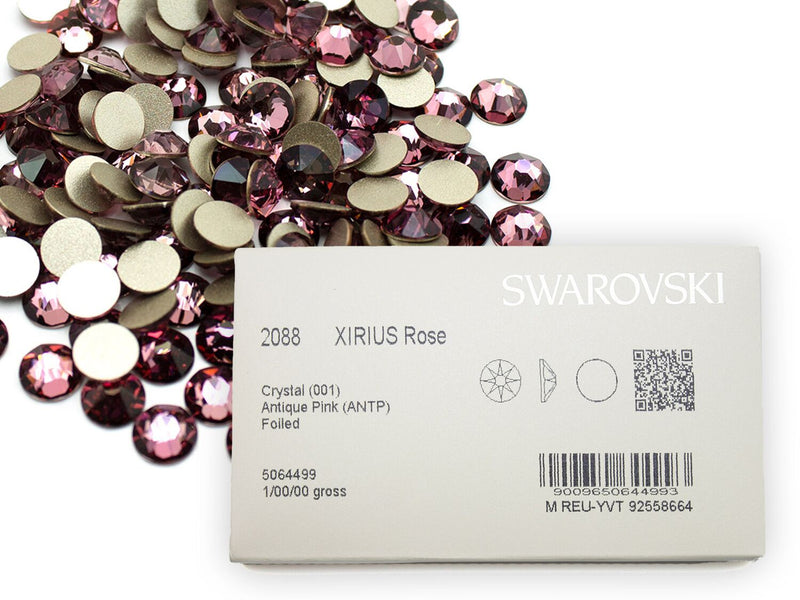 スワロフスキー クリスタルアンティークピンク-#2058 4-ラインストーン