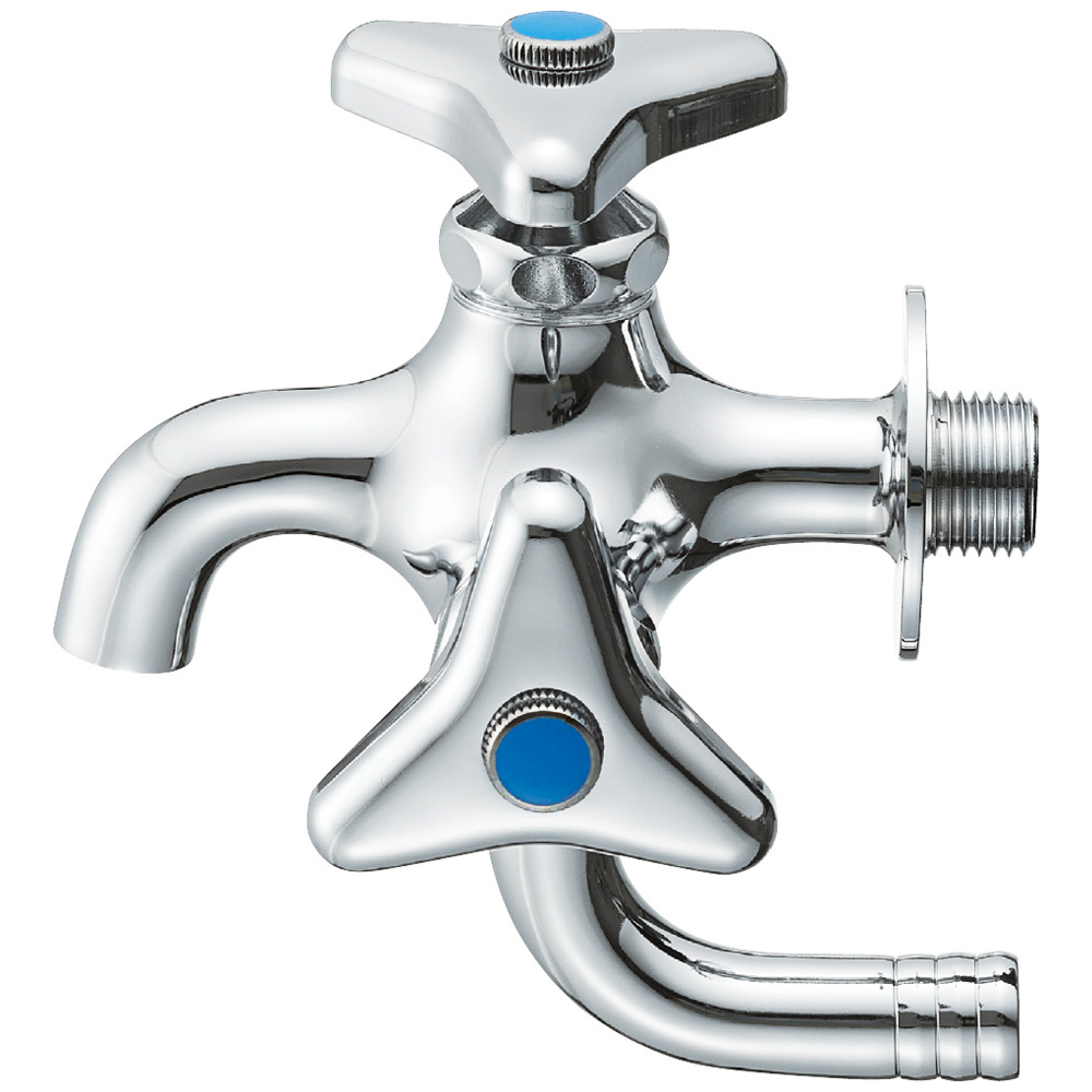 二口横水栓 | 商品のご案内 | SANEI｜デザイン性に優れた水まわり用品