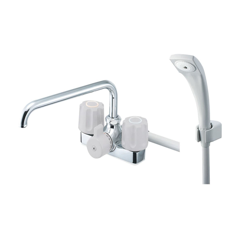 ツーバルブデッキシャワー混合栓 | 商品のご案内 | SANEI｜デザイン性