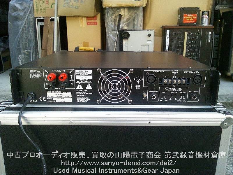 中古音響機材】 ROLAND SRA-540 PA、モニターパワーアンプ 全国通信販売