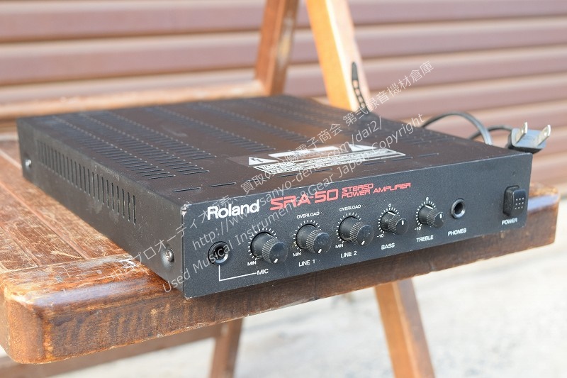 ROLAND ローランド SRA-50 50W ミキシングアンプ｜中古 山陽電子商会