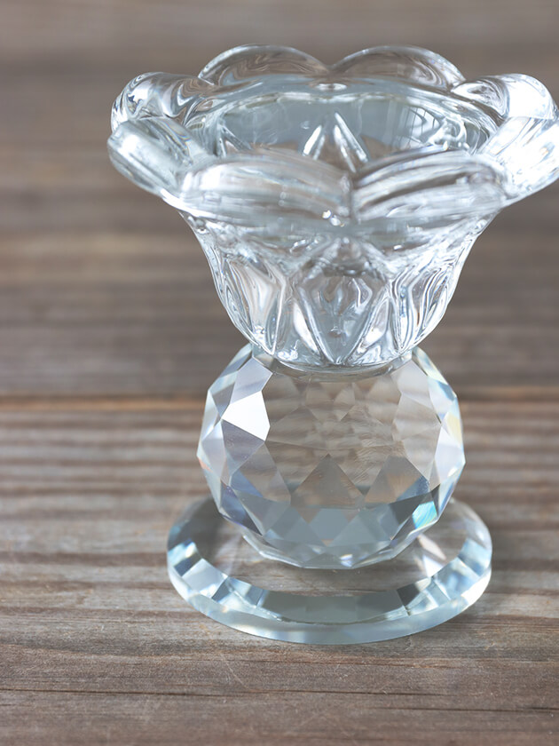 Sache ガラススティックキャンドルホルダークリスタル