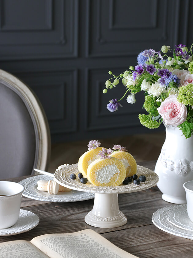 ELIOS FINEZZA エリオス フィネッツァ ケーキスタンドS クリーム 22cm