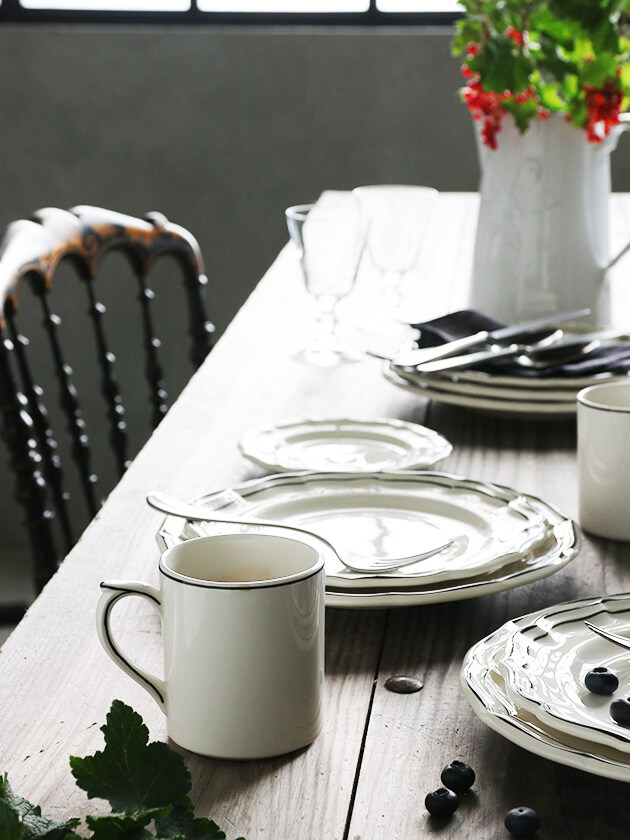 GienマグカップFilet MANGANESE｜GIEN Filet｜ジアンフィレ｜フランス