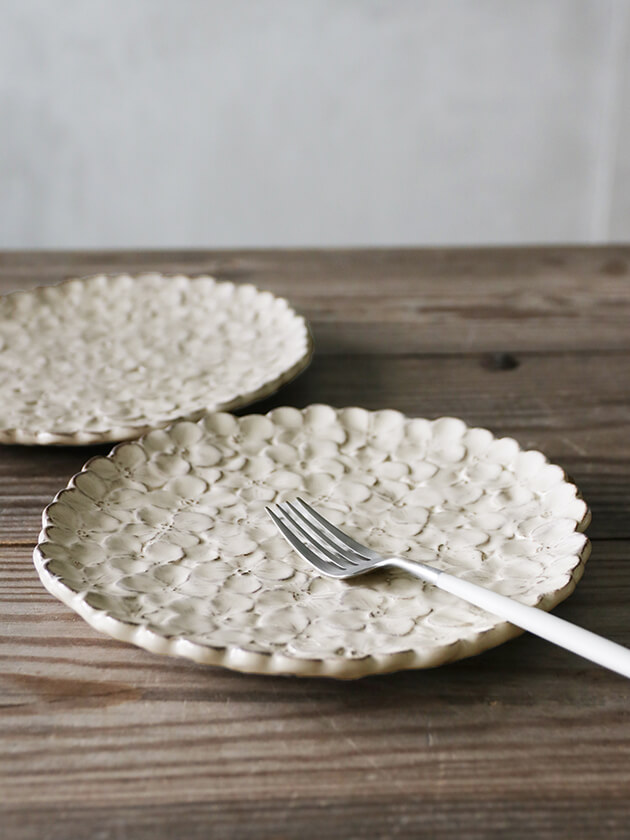 VIRGINIA CASA ROMANTICA オルテンシアプレート ホワイト - サラグレース