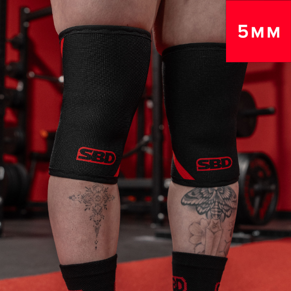 開封済み] SBDニースリーブ Mサイズ 両足用 ウェイトリフティングニー