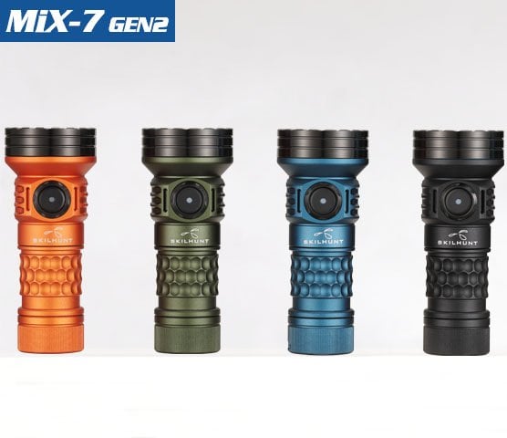 MiX-7 Gen 2 Multi-color 18350 Magnetic Charging LED Flashlight