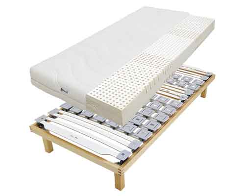 ウッドスプリングベッドXPoint/Na（フラット）とラテックスマットレス