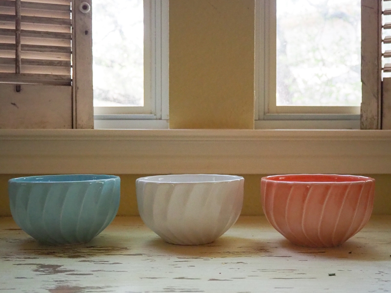 格安セールで買った『アンソロポロジー』のかわいすぎるボウル。カフェ