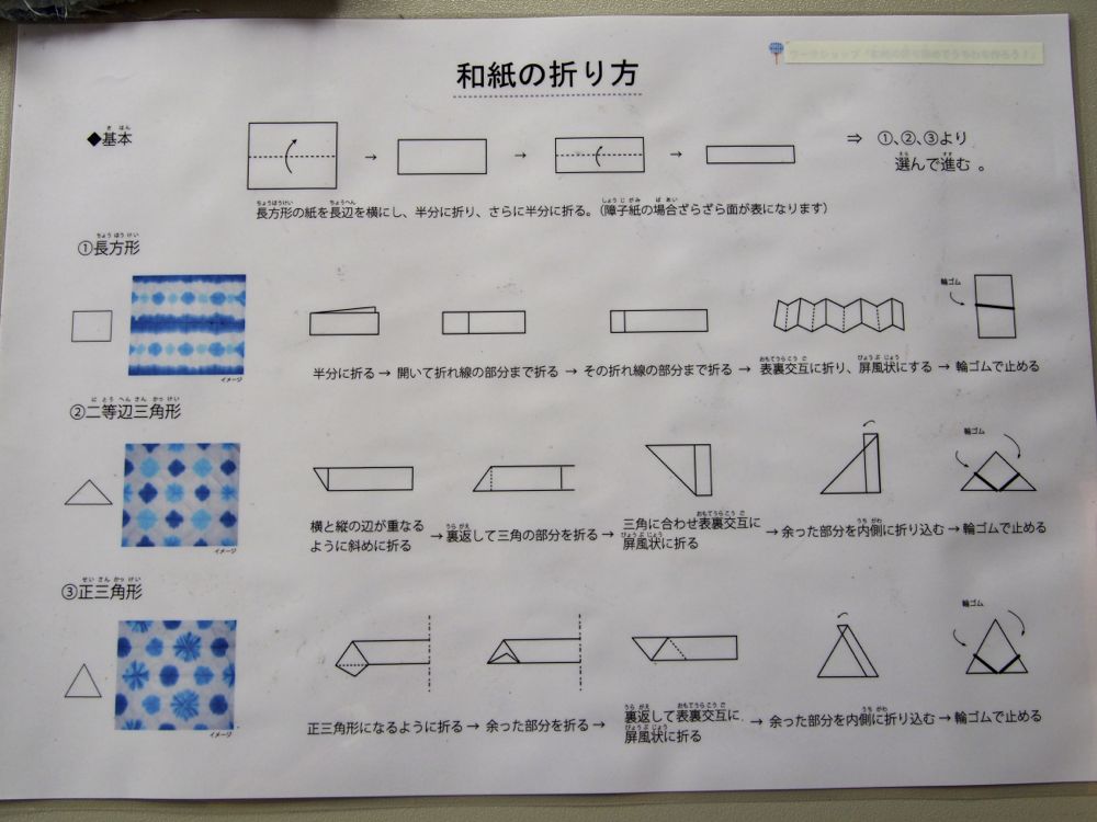 草木染め8：藍染め 板締め絞り - Shukuko Quilt - シュクコキルト