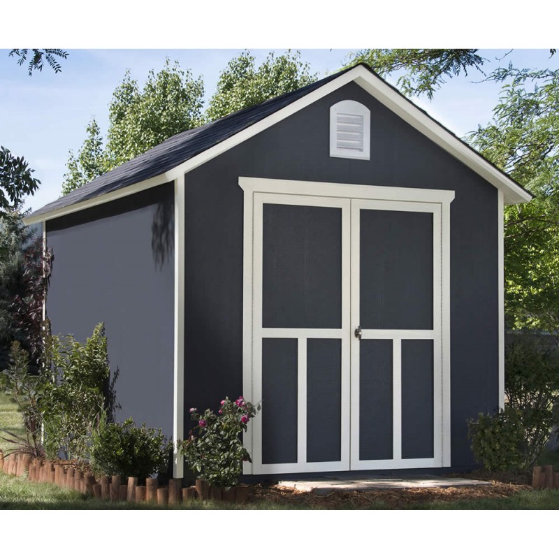 Handy Home Meridian 8x12 Wood Storage Shed Kit - Contemporary