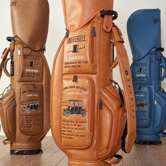 SFC-019CB.オレンジ（合成皮革） – キャディバッグ・ゴルフバッグ