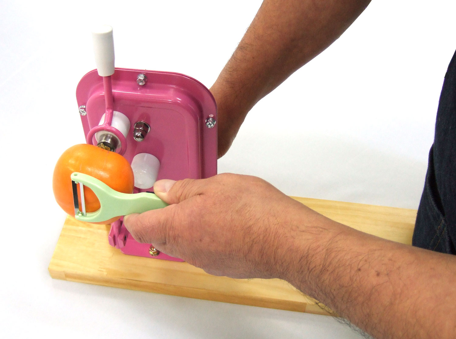 柿の倍速皮むき名人 手動式スピード皮むき器 ピンク (株)コジマ | 七福