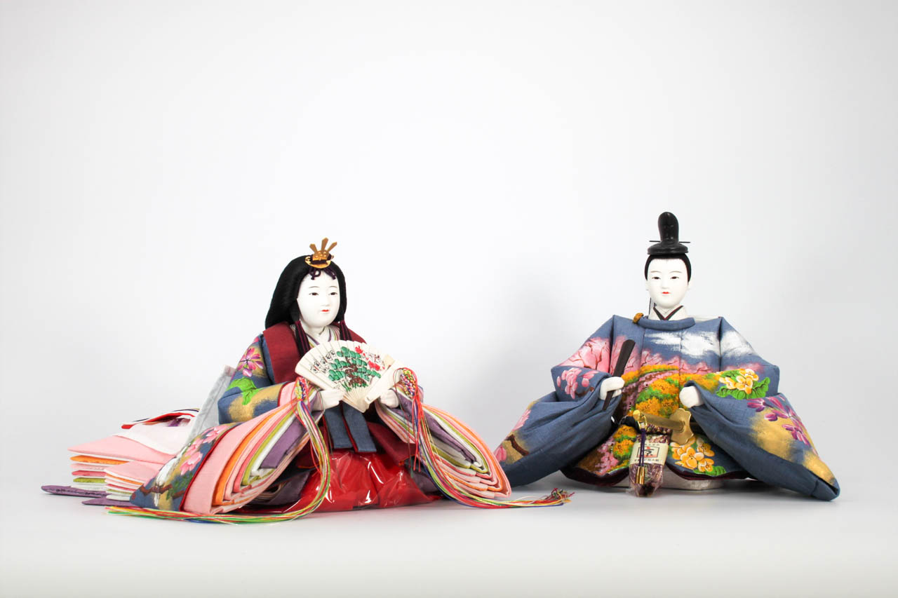 京十番 桂雛 ふるさと 埼玉県 紬 | 人形の島田