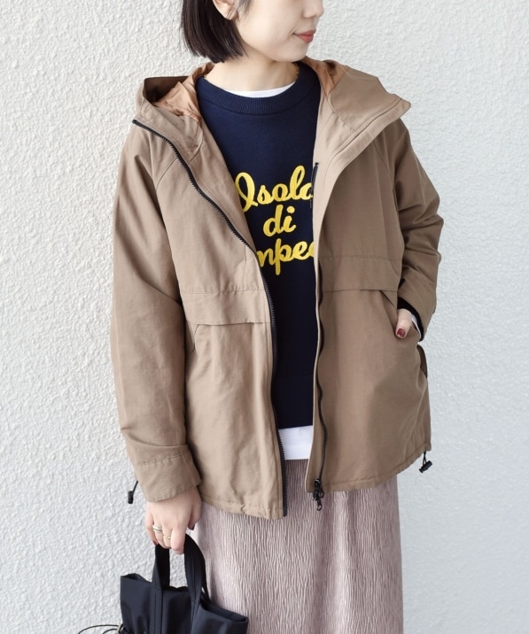 SHIPS Colors:〈手洗い可能〉ダウンライナー グログラン パーカ 2