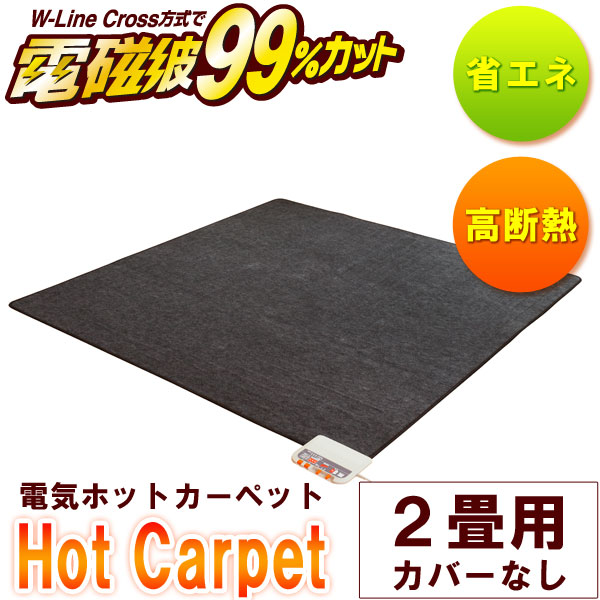 電磁波99％カット（磁界）電気ホットカーペット・本体のみ 2畳相当